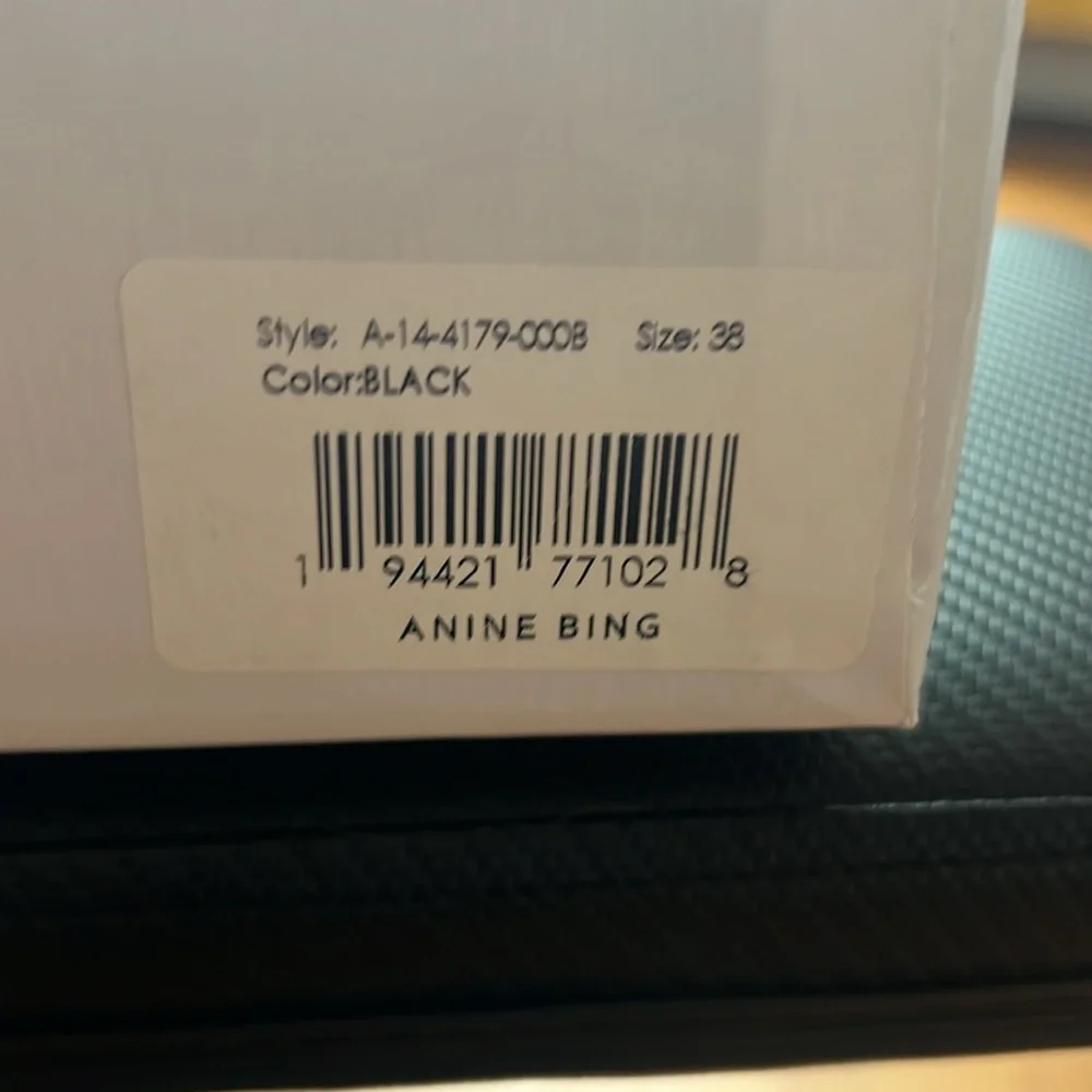 Anine Bing Fabulous Black Sandals with Gold Buckles - Picture 5 of 6